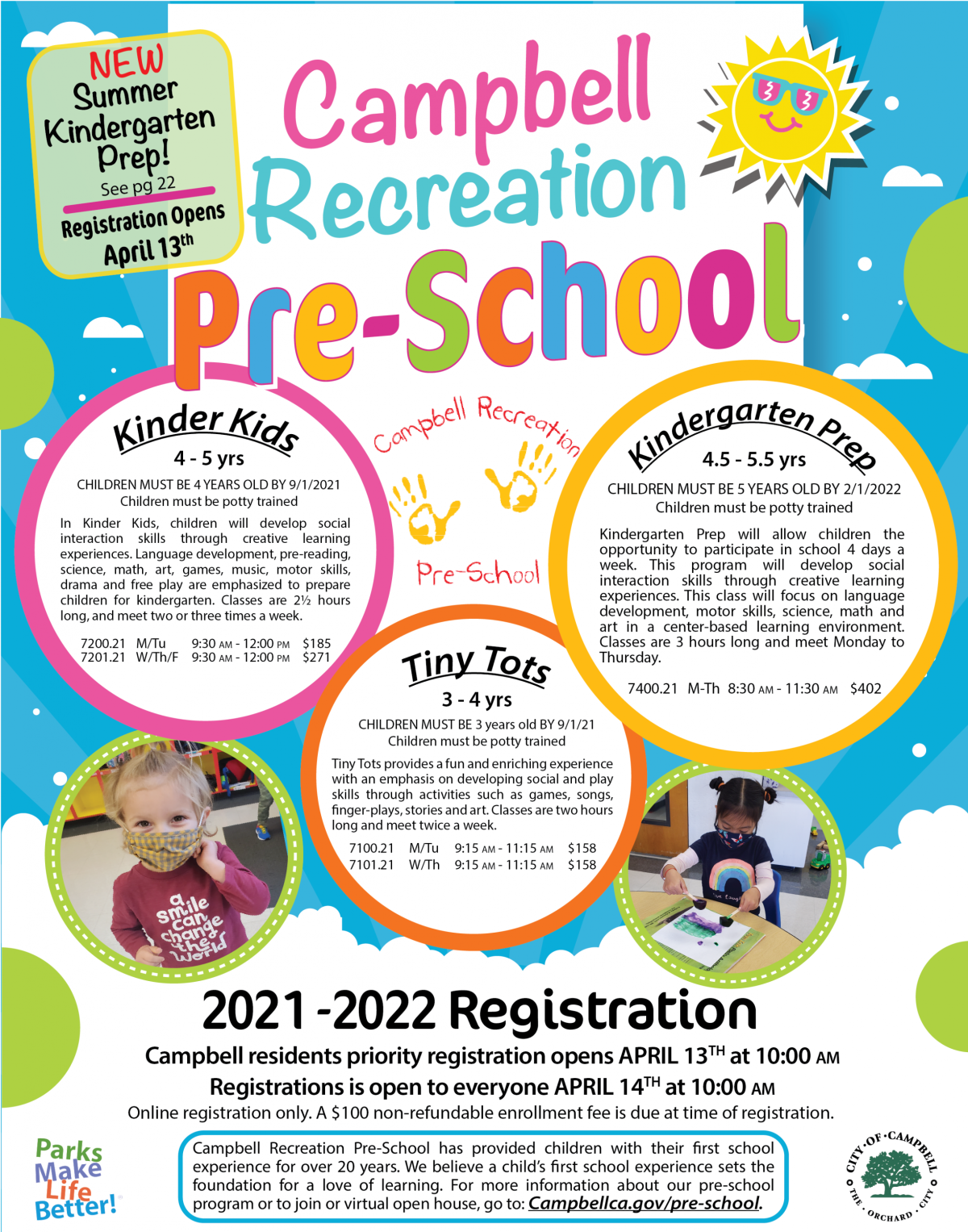 PreSchool Registration Now Open for 20212022! Downtown Campbell