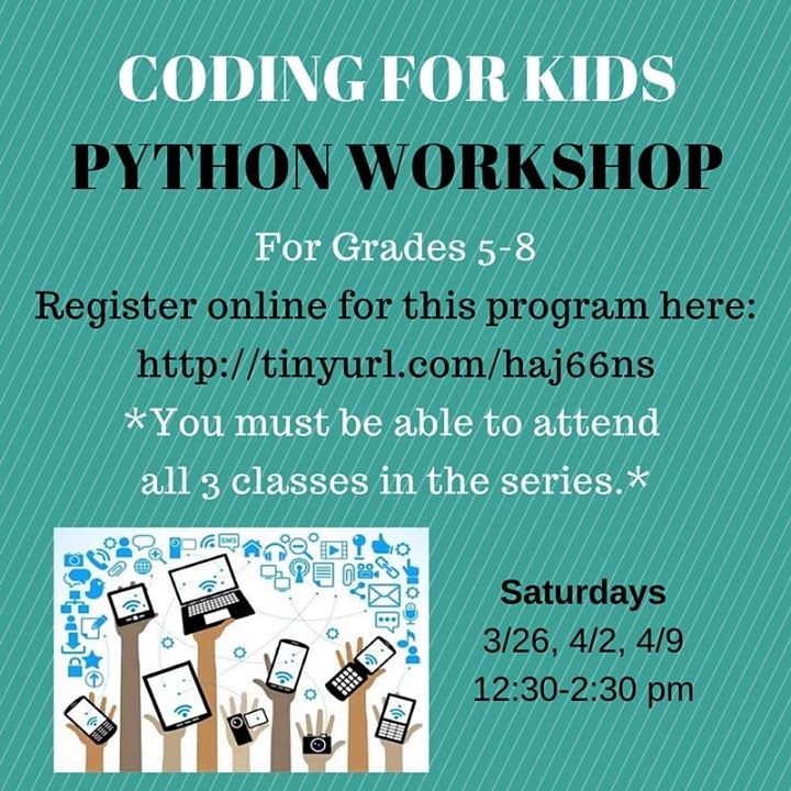 Coding for Kids: Python Workshop | Downtown Campbell