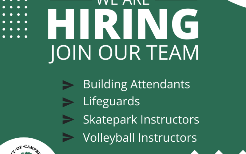 Now hiring for parttime jobs! Downtown Campbell