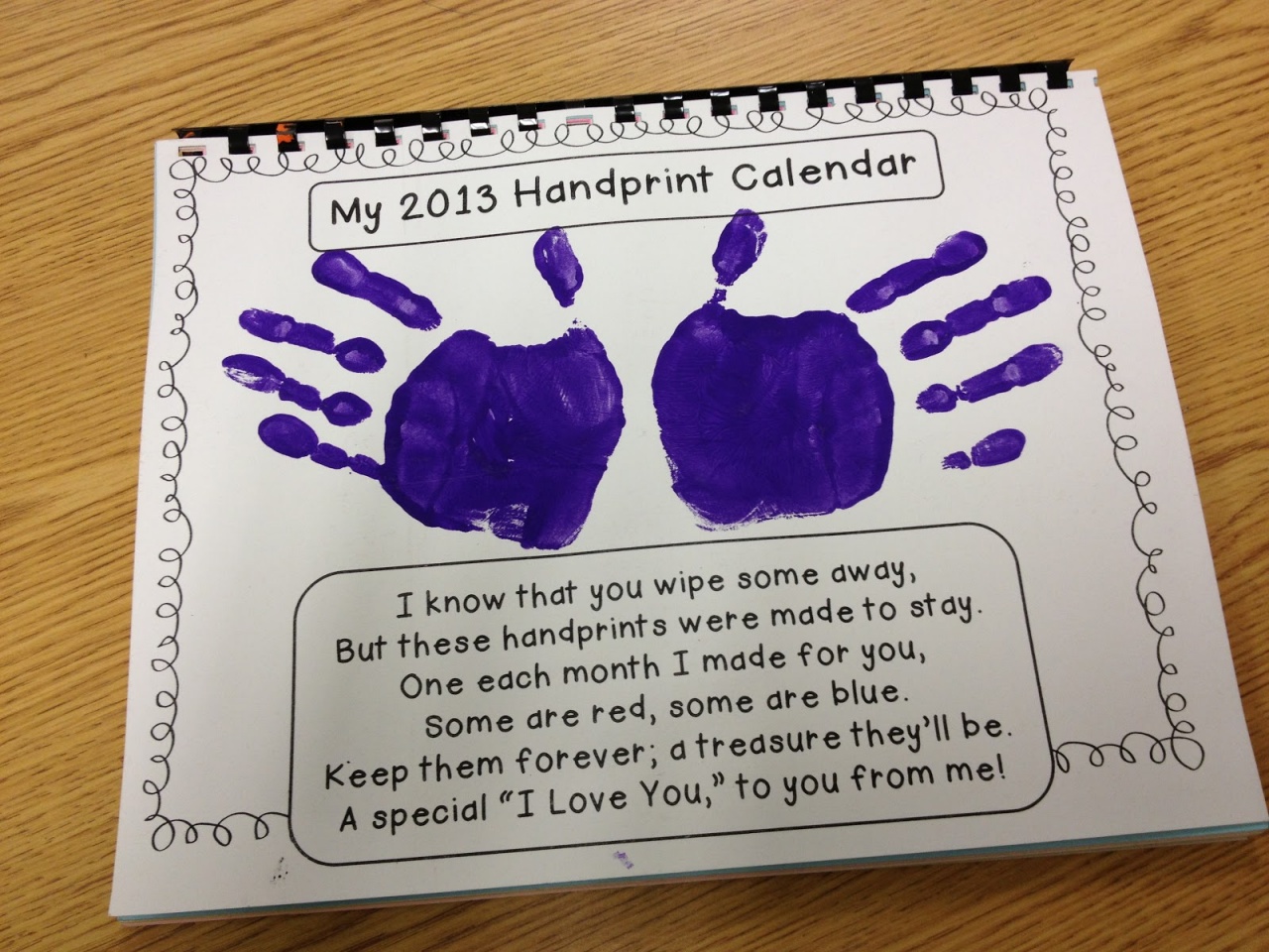 Holiday Handprint Calander Workshop Downtown Campbell