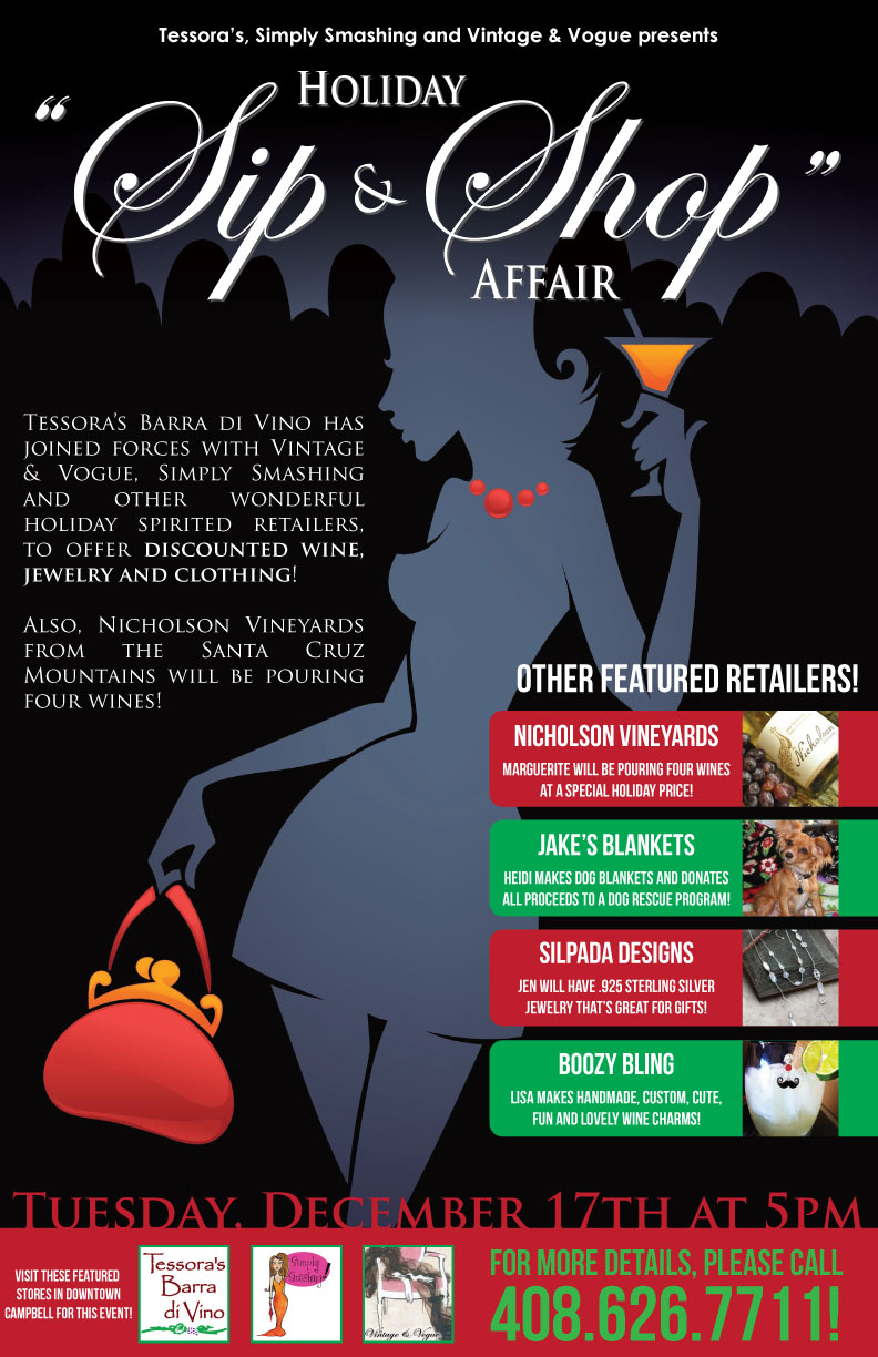 Holiday "Sip and Shop" Downtown Campbell