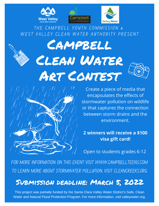 Campbell Clean Water Art Contest (612th Grade) Downtown Campbell