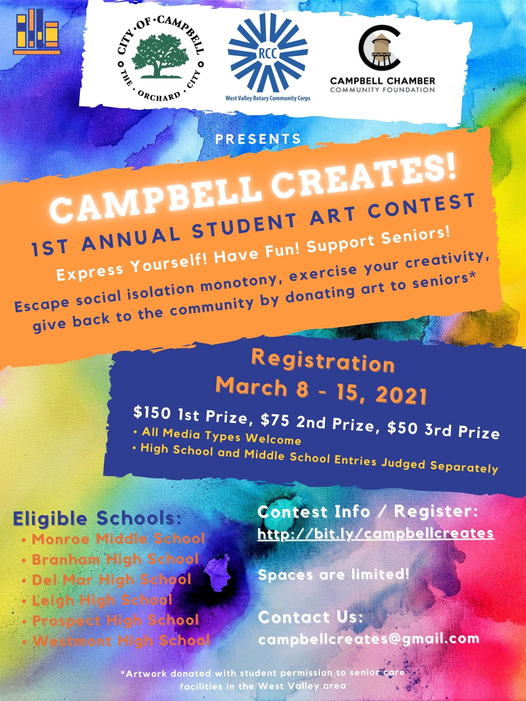 Art Contest for Campbell Students! Downtown Campbell